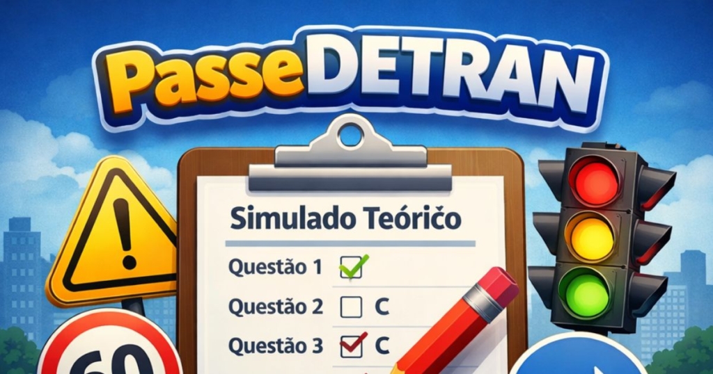 Provas do Detran e simulado DETRAN completo, Simulado DETRAN Online grátis para prova teórica da CNH