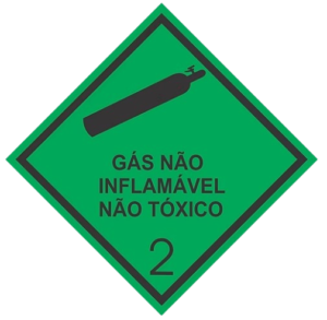 Transporte de gás não inflamável e não tóxico sob pressão