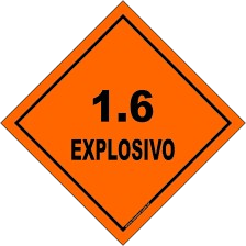 Transporte de substância explosiva que apresenta risco de explosão