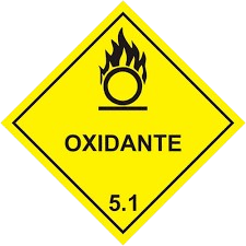 Transporte de substância oxidante que pode intensificar incêndios