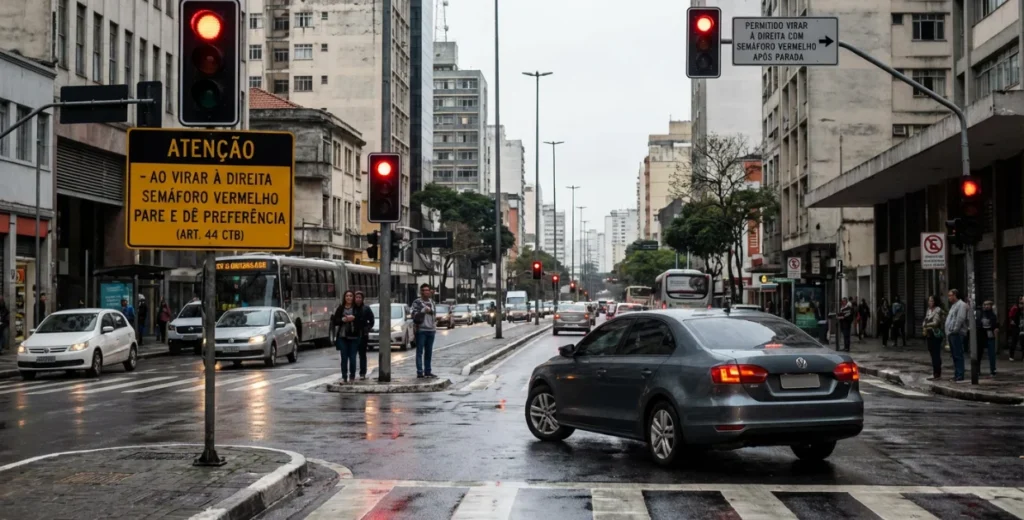 Pode Virar à Direita no Sinal Vermelho? Entenda as Regras